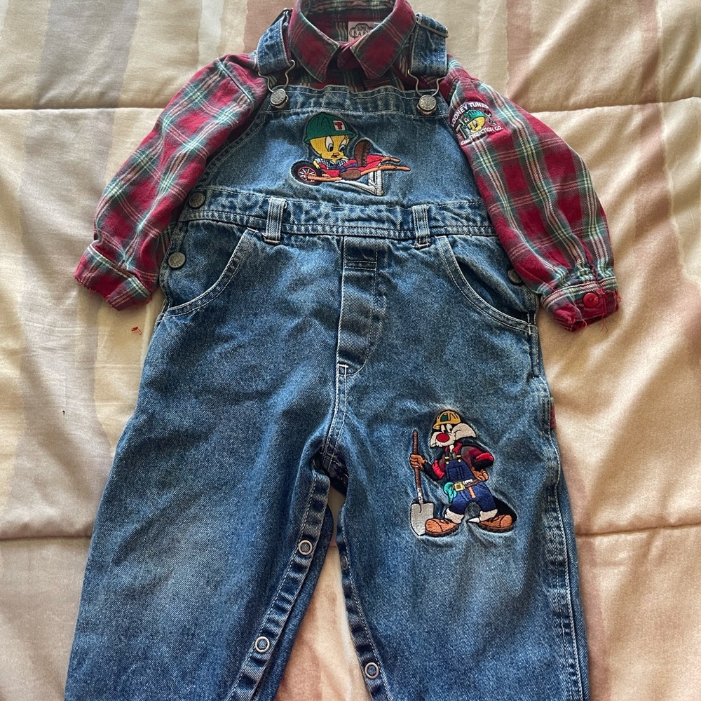 Vintage Looney Tunes Overalls
